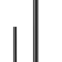 Paper Towel Holder Black, Premium Stainless Steel Kitchen Roll Dispenser, Countertop Roll Organizer with Weighted Base