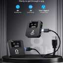 LEKATO Wireless In-Ear Monitor MS-20, 2.4G IEM System Low Latency, with Beltpack Transmitter Auto-Pairing Receiver, OTG Support, One to More, in-Ear Monitoring for Live Performance Singer Band Starter