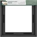 MCS Canvas Float Frames 12x12 Frame, Black Square Frame for Finished Canvases, Vertical & Horizontal Wall Hanging for Canvas Paintings (1-Pack)