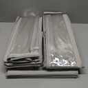 Vailando Storage Containers, 6 Inches Tall 60L Underbed Storage Bins with Sturdy Handles and Sidewalls, Closet Organizer for Clothes, Blankets, Seasonal Items, Gray, 2-Pack