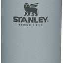 Stanley Classic Legendary Vacuum Bottle 20 oz | Wide Mouth with Leakproof Cup Lid | Keep Drinks Hot or Cold | Packable for Travel | Insulated Stainless Steel Thermos | BPA-Free | Hammertone Silver