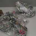 OZFHUA 6 FT Christmas Garland with Lights - Pre-Lit Artificial Christmas Garland, Flocked Garland with Red Berries Pine Cones for Decoration, Mantle Stairs Railing Home Xmas Decoration Indoor (Style 2)