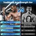 Twister Arm Trainer - Adjustable Resistance Arm & Chest Exerciser, Portable Forearm Strengthener with Detachable Design, Power Twister Bar for Home Gym, Outdoor & Office Workout (40-90lbs)