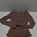 SUUKSESS Women Square Neck Long Sleeve Bodysuit Sexy Thong Bodysuit Shirts S