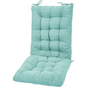 POMIU Rocking Chair Cushions Sets Indoor Office & Dining Chairs (Aqua Blue)