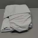 KOUFALL 90 Inch Long White Linen Blackout Curtains for Bedroom,Back Tab Black Out Winter Curtains for Living Room 2 Panels Set,Pure Warm White