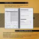 Journal  Premium Log Book & Workout Planner Designed by Gym Experts, 12 Weeks Workout & Macro Tracker, Gym Hardcover Notebook, Exercise Journal for Men & Women, Undated A5 Size