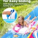 JOYIN 22.5FT Water Slide and 2 Inflatable Boards, Extra Long Heavy Duty Double Lawn Waterslide with Sprinkler for Kids Adults Backyard Summer Water Toy Outdoor Fun, Blue, Pink