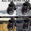 10 Inch 10x2.75-6.5 Off-road Rubber Outer Tire with Inner Tube Suitable for Speedway 5 Dualtron 3 Hover-1 Alpha Hiboy Titan PRO Electric Scooter Explosion-Proof Super-Grip