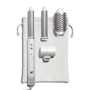 Aire 360 Ceramic Dual Voltage Air Styler Blowout Kit with Curling Attachments, Oval Brush & Drying Concentrator | Fast, Healthy Blowouts and Long-Lasting Curls | for All Hair Types