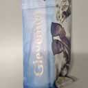 Gleyemor Polarized Round Sunglasses for Men Women Hippie Small Circle Glasses Red Yellow Lenses (Silver/Blue Mirror)