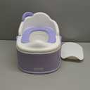 KB 3-in-1 Potty Training Toilet (Chair, Seat, Step Stool) - 9 CM Splash Guard, One-click Assembly, Easy to Clean - Versatile Toddler Potty Trainer for Boy Girl - Purple