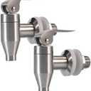 Stainless Steel Beverage Water Drink Dispenser Durable Replacement Push Style Spigot Faucet Food Grade Polished Finished,2 Pack