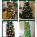 12 Pcs Christmas Tree Decorations, 1.18 Inch Christmas Ball Ornaments Glittering Plastic Hanging Decorations, Elf Balls Swirl Candy Cane Peppermint Red and Green Balls for Xmas Tree