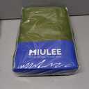 MIULEE Blackout Curtains Room Darkening Thermal Insulated Black Out Drapes Solid Window Treatment Set Grommet Top Light Blocking Curtain for Living Room/Bedroom 2 Panels 52x84 inch, Olive Green