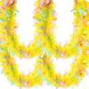 WILLBOND 32.8 Feet x 4 Inches Easter Tinsel Garland with Colorful Egg Decorations, Easter Metallic Garland Spring Glitter Twist Hanging Decorations for Party Decor