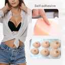MERSTEYO Silicone Breast Forms Mastectomy Prosthesis For Cosplay Crossdresser Transgender Waterdrop 1 Pair A To II Cup (Beige)