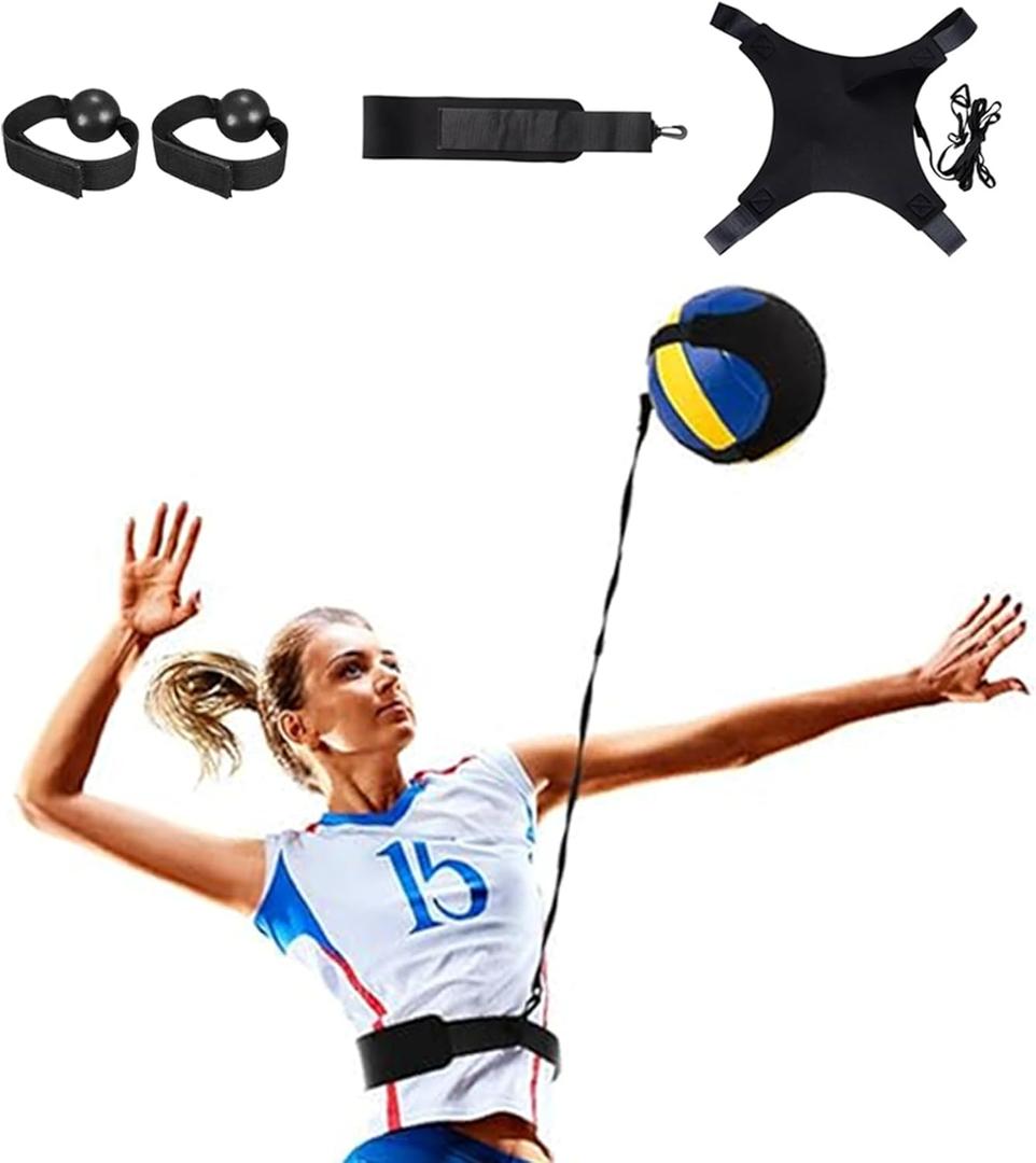 Volleyball Training Equipment Aid - Level Up Your Skills with Solo Practice, Realistic Repetitions & Adjustable Design - Perfect for Volleyball Players of All Levels & Genders