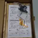 Key Holder for Wall, Decorative Key and Mail Holder with Shelf Has Large Key Hooks for Bags, Coats  Paulownia Wood Key Hanger with Mounting Hardware (9.8W x 6.7H x 4.2D) (Burnt Wood)