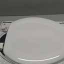 KOHLER 4647-0 Stonewood Elongated Toilet Seat, Elongated Wood Seat for Standard Toilets, Comes with Color-Matched Plastic Hinges, Home Essentials, White