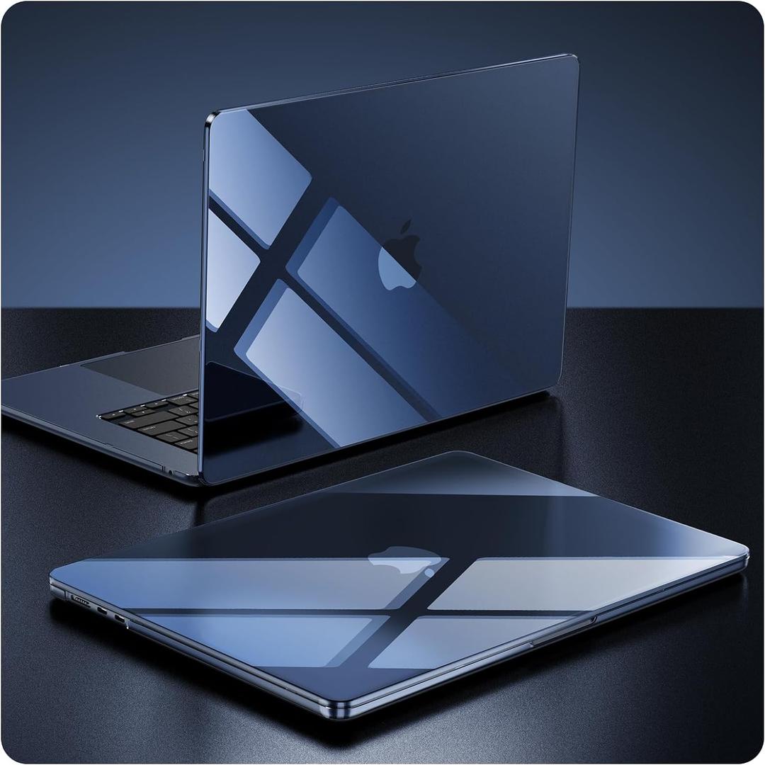 Soonjet for MacBook Air 15 inch Case | M5 M4 M3 M2 2026 2025-2023 | Exclusive Midnight, Dazzle Boldly | Hard Shell Cover | A3448 A3241 A3114 A2941 | Crystal Midnight