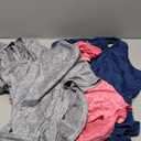 Real Essentials 5 Pack: Women's Crossback Keyhole Open Back Workout Tank Top Dry-Fit Sleeveless Yoga Gym XL