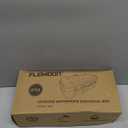 Flemoon Medium Outdoor Electrical Box (11.5x5.2x4 inch), IP54 Waterproof Extension Cord Cover w/6 Cable Entry Ports, Weatherproof Connection Box for Power Strip, Timer, Plug, Holiday Lights, Black