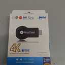 4K/ 1080P Anycast M100 Wireless Display Adapter, SmartSee WiFi Display Dongle HD Screen Mirroring Dual Core H.265/ HEVC Decoder HD TV Stick Without Switching Miracast Airplay DLNA Support 4K 1080P