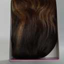 AISI HAIR Highlights Brown Wig for Women Medium Length Wave Curly Glueless Synthetic Heat Resistant Hair Wigs for Daily Party Cosplay (18 Inch)