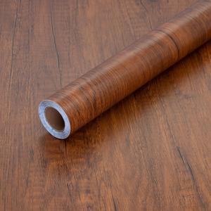 Decoroom Peel and Stick Wood Grain Contact Paper 17.7"x393" Brown Wooden Look Wall Paper Self-Adhesive Wood Wallpaper Removable Vinyl Wrap for Old Furniture Kitchen Cabinets Countertop