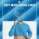 TACVASEN Men's Long Sleeve Crewneck Sweatshirt Winter and Fall Casual Warm Sweatshirt Fleece Lined Pullover (Blue, XXL)