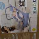 Baby Delight Alpine Deluxe Portable Baby Bouncer | Infant | 0-6 Months | 100% GOTS Certified Organic Cotton Fabric | Organic Dusty Blue