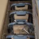 KOMUEE 10 Pack Glass Food Storage Containers, Meal Prep Containers with Lids, Airtight Glass Lunch Boxes, Freezer, Oven, and Microwave Safe (Gray)