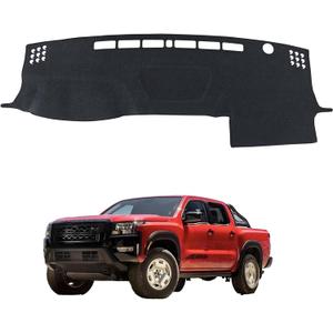 Dash Cover Mat Pad for Nissan Frontier 2022 2023 2024 2025 Custom Fit Accessories Dashboard Cover Mat Non-Slip Protector Sunshade Anti-Glare