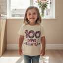 Girls 100 Days of School Shirt Short Sleeve Toddler Girl Tops 100th Day of School Shirt Kids