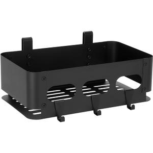 Storage Bin for Traeger Grills,Side Basket,Torage Container Suitable for Traeger Ironwood 650 885,Pro Series 22 34,Pro D2 575 780,Z-Grills,Pit Boss,Traeger Grill Accessories Storage Shelf with 3 hooks
