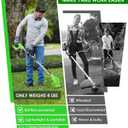 Cordless Weed Wacker Battery Powered, 2-in-1 Electric String Trimmer & Edger, 21V Foldable Grass Cutter with 2.0Ah Battery and Charger, Lawn Tool for Garden Yard Maintenance