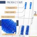 2 Pcs Drain Brush Pipe Cleaning Tube Brush, Blue, 19.7 x 2 Inch