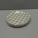 60 Pcs Sage Green Gingham Paper Dessert Plates 9 Inch Disposable Checkered Plaid Dinner Plates for Birthday Baby Shower Wedding Camping Themed Party Supplies, 4 Styles