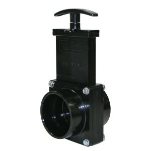 Valterra 7201 ABS Gate Valve, Black, 2" Slip