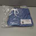 Amazon Essentials Mens 9" Swim Trunks with Mesh Lining, Pockets, Drawstring Closure (X-Small, Blue Geometric Print)