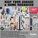 PegPro J, 1" & 2" Kit for Standard Wood Fiber pegboard  Durable Plastic Pegboard Hooks - for Garage, Kitchen, Craft Room, and More (J, 1" & 2" Hook - 72 Pack, Confetti Mix)