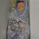 BABESIDE Lifelike Reborn Baby Dolls Boys - 17-Inch Real Baby Feeling Realistic-Newborn Baby Doll Full Body Vinyl Real Life Baby Dolls with Toy & Gift Box for Kids (Grey)