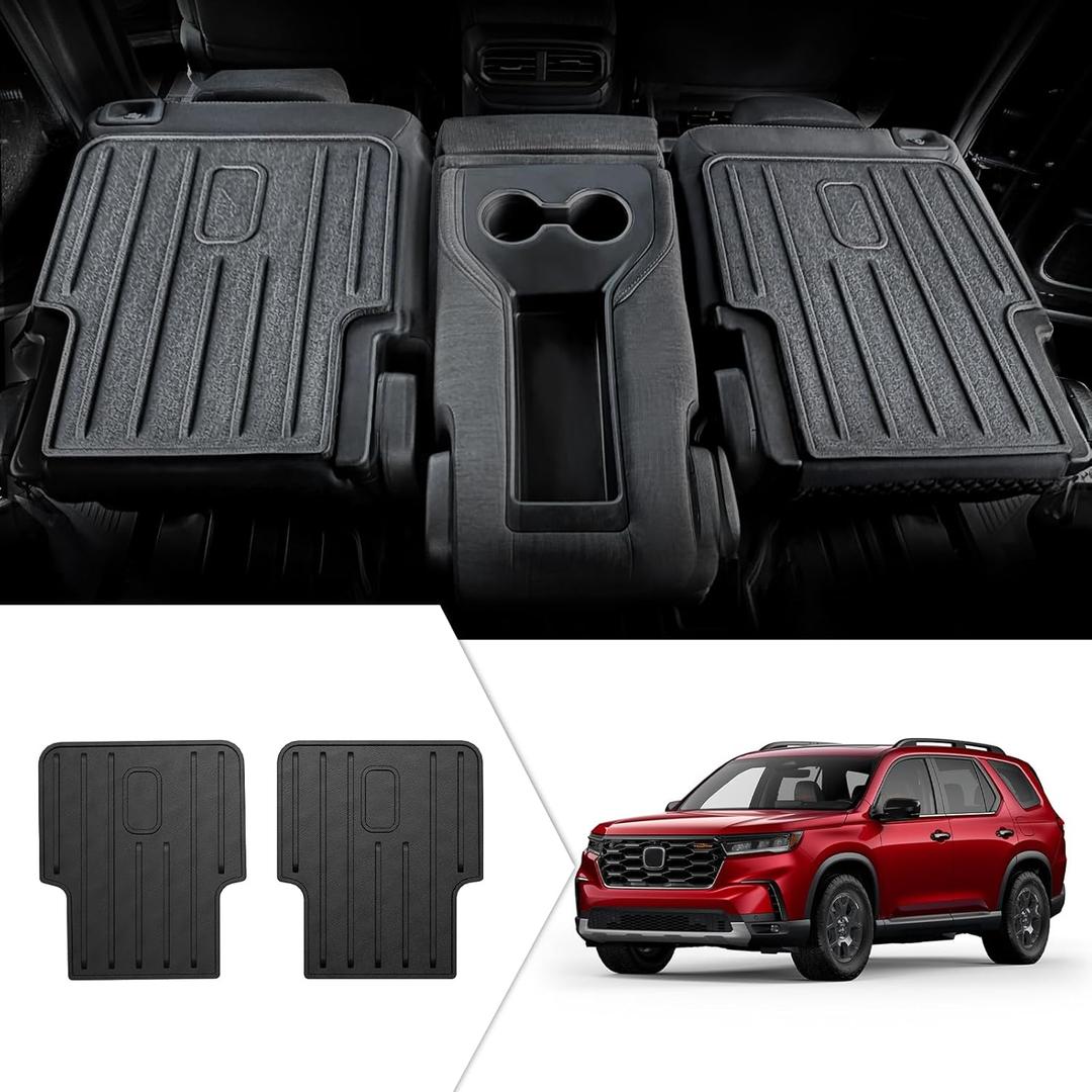 Backrest Mat Compatible with 2023-2025 Honda Pilot Accessories, 2nd Kick Mats for 2022-2025 Acura MDX Accessories