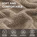 H.VERSAILTEX Non Slip Pet Couch Cover Chenille Dog Bed Protector Thick Soft Sofa Slipcover Pet Friendly Washable Couch Cushion Covers for Pets (68" x 82", Sand)