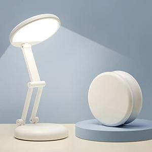 One Fire Cordless Desk Lamp,Dimmable Small Battery Powered Lights,3600mAh Rechargeable Wireless Table Lamp,Mini Lamp&Portable Light for Bed,Book Reading,Home for Small Spaces,Nail Light,Craft,Office