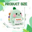 2 x KILYHOME Gifts for Mom from Daughter Son Husband – Cute Dinosaur Crochet Plush for Mama, Funny “Mama You’re RAWR-Some” Gift, Handmade Birthday Gift for New Mom, Small Desk Decor Keepsake