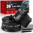 ALOTIKI 20x4.0 Fat Tire Tube, 26x1.75/2.125 Inner Tube, Bike Tube Set with Schrader Valve Premium Butyl Rubber Bicycle Tire Tubes for Mountain Bikes and Ebike Electric Bicycle