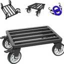 Heavy Duty Furniture Dolly - Capacity 2000 pounds, 18 inch x 14 inch Platform, Equipped with 5-inch Swivel casters and tie Devices, Suitable for Moving, Garage, Warehouse Handling