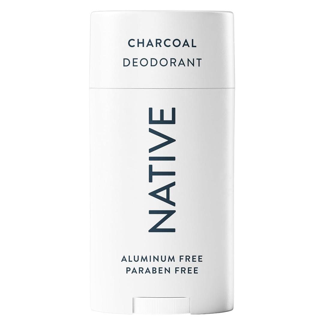 Native Deodorant | Natural Deodorant for Men, Aluminum Free with Baking Soda, Probiotics, Coconut Oil and Shea Butter | Charcoal